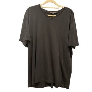Robert Barakett V-Neck Black Pima Cotton T-Shirt Men’s XL | Premium Basics 🇨🇦